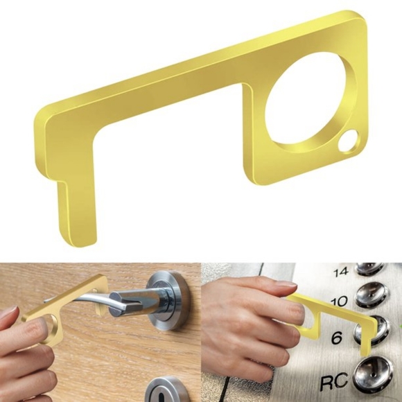 Door Opener Keychain, No-Touch Key Chain Tool for Doors, Tou - Picture 1 of 5